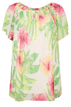 YOURS Curve White Floral Double Layer Mesh Top 10 YOURS Curve White Floral Double Layer Mesh Top -Luna Looks Zone ee701159 5c43 40 301042 X