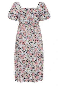 BUMP IT UP MATERNITY Curve Pink Floral Shirred Dress 9 BUMP IT UP MATERNITY Curve Pink Floral Shirred Dress -Luna Looks Zone ee9f86bd d11c 4b 158402 Y