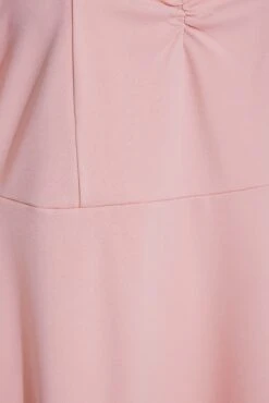 YOURS LONDON Curve Pink Polka Dot Mesh Midi Skater Dress -Luna Looks Zone eeafbd73 b962 44 161379 Z