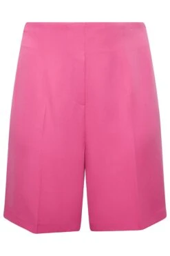 YOURS Curve Hot Pink Tailored Shorts 6 YOURS Curve Hot Pink Tailored Shorts -Luna Looks Zone eef45416 734c 4f 144651 X