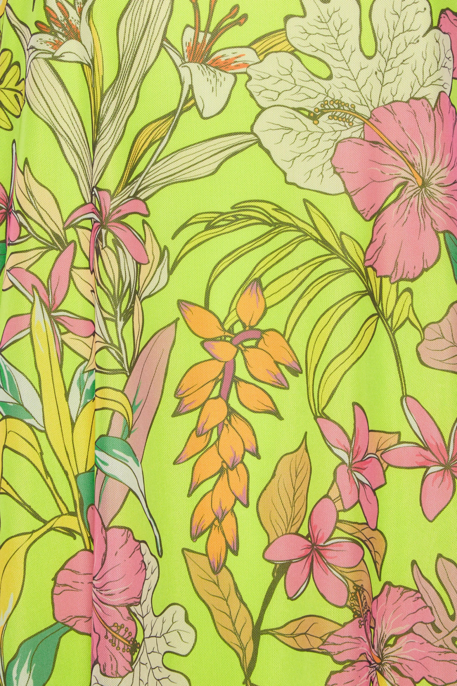 YOURS Curve Green Floral Double Layer Vest Top 3 YOURS Curve Green Floral Double Layer Vest Top - Image 3