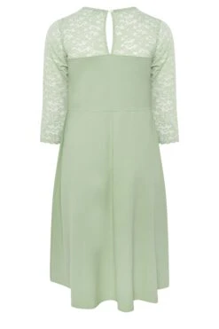 YOURS LONDON Curve Sage Green Lace Sweetheart Midi Dress 11 YOURS LONDON Curve Sage Green Lace Sweetheart Midi Dress -Luna Looks Zone f25a6332 c209 48 162213 Y