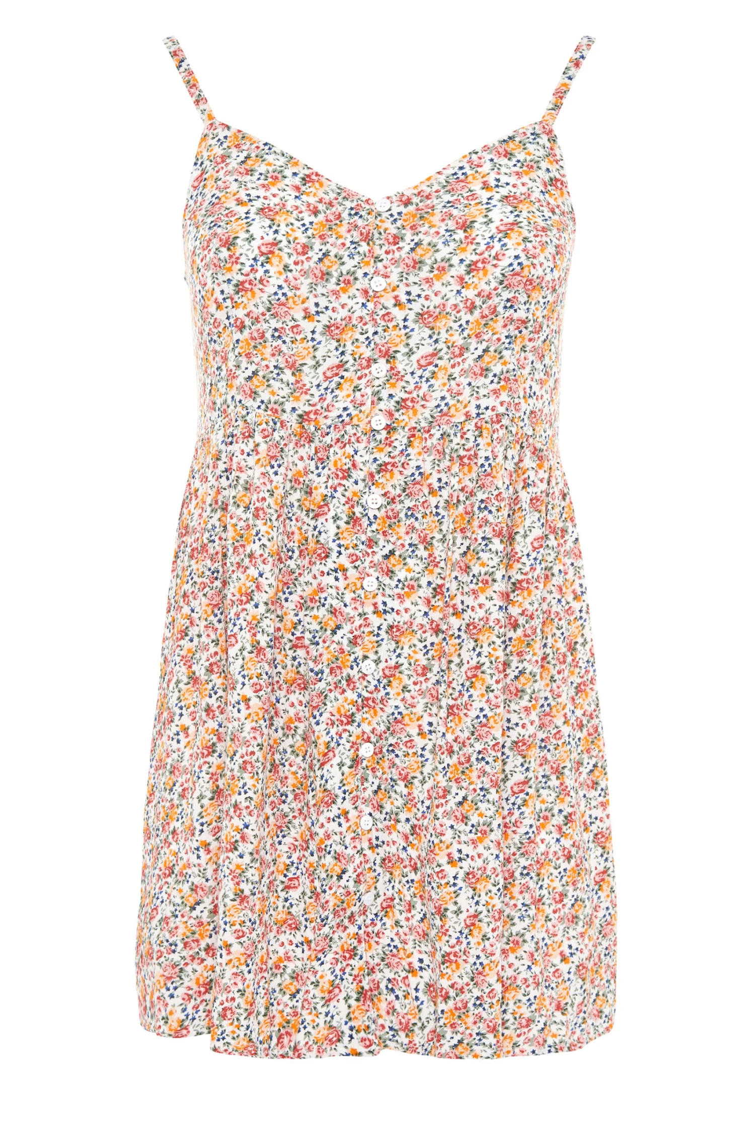 YOURS Curve White Floral Peplum Cami Top 5 YOURS Curve White Floral Peplum Cami Top - Image 5