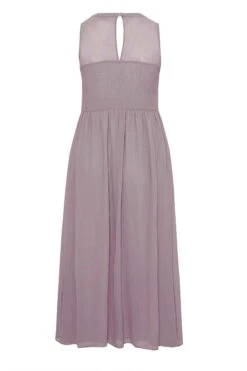YOURS LONDON Curve Purple Lace Front Chiffon Maxi Dress -Luna Looks Zone f374db89 dbcc 42 161505 Y