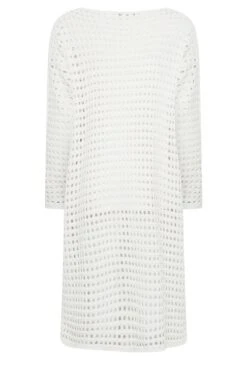 YOURS Curve White Crochet Midaxi Dress -Luna Looks Zone f4a22fd9 ff47 4b 192834 Y