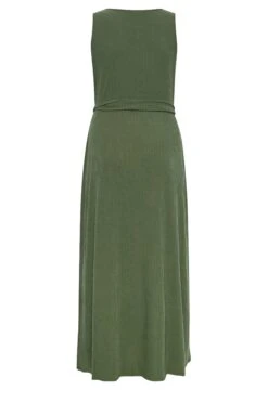YOURS Curve Green Button Through Sleeveless Maxi Dress -Luna Looks Zone f57893fa 654a 4f 137542 Y