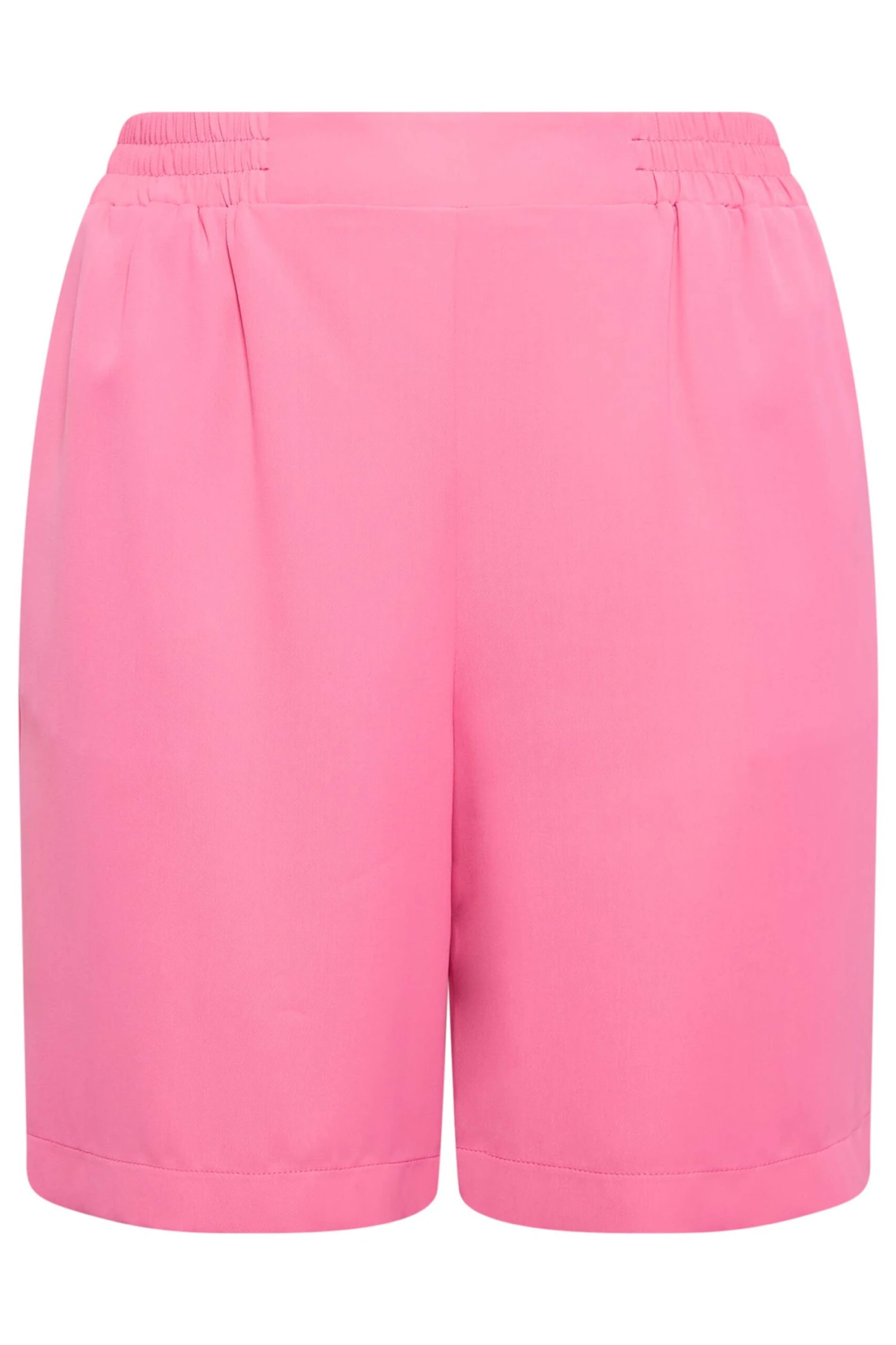 YOURS Curve Pink Elasticated Waist Pull On Shorts 4 YOURS Curve Pink Elasticated Waist Pull On Shorts - Image 4