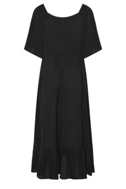 LIMITED COLLECTION Curve Black Ruched Angel Sleeve Dress -Luna Looks Zone f7e1d518 62ee 45 214535 Y