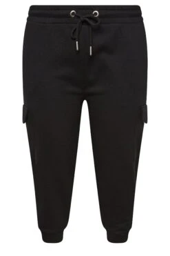 YOURS Curve Black Cargo Pocket Cropped Joggers -Luna Looks Zone f9e18ada c2f0 4b 144876 X