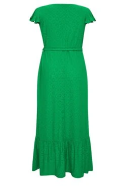 YOURS Curve Green Broderie Anglaise Wrap Maxi Dress 11 YOURS Curve Green Broderie Anglaise Wrap Maxi Dress -Luna Looks Zone fafd5160 d506 4c 137539 Y