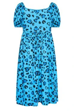 LIMITED COLLECTION Curve Blue Leopard Print Midaxi Dress 13 LIMITED COLLECTION Curve Blue Leopard Print Midaxi Dress -Luna Looks Zone fb3dd579 498d 45 215828 Y