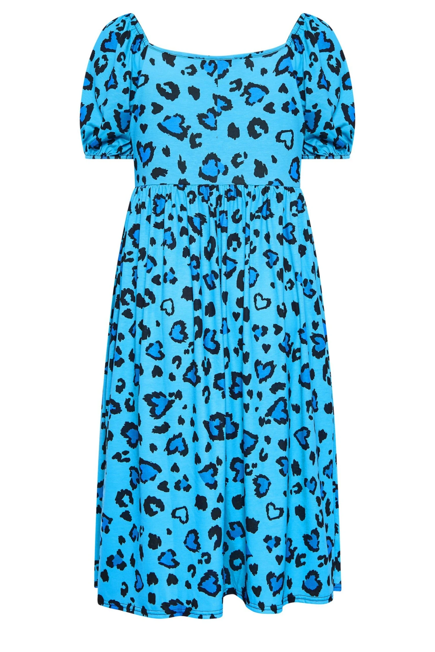 LIMITED COLLECTION Curve Blue Leopard Print Midaxi Dress 7 LIMITED COLLECTION Curve Blue Leopard Print Midaxi Dress - Image 7