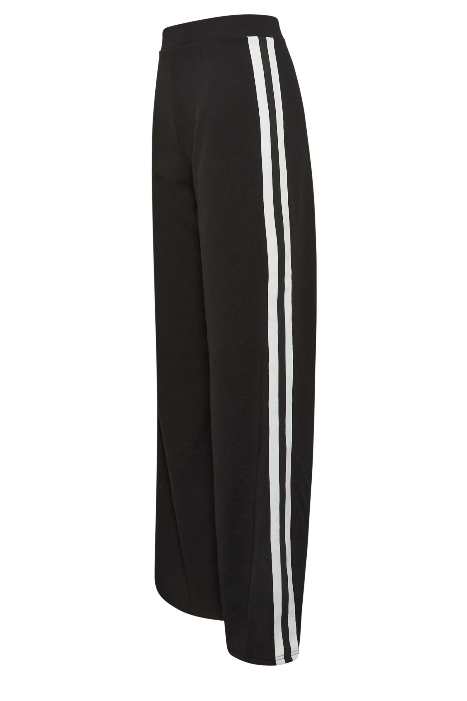 YOURS PETITE Curve Black & White Stripe Wide Leg Trousers 4 YOURS PETITE Curve Black & White Stripe Wide Leg Trousers - Image 4