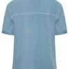 YOURS PETITE Curve Blue Short Sleeve Shirt