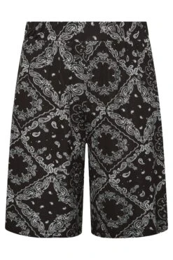 YOURS Curve Black Tile Print Jersey Shorts -Luna Looks Zone fda317c9 e946 46 144835 X