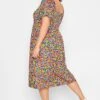 LIMITED COLLECTION Curve Yellow Floral Midaxi Dress