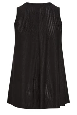 YOURS Curve Black Pointelle Vest Top -Luna Looks Zone fe8b93d4 6c8b 4d 301844 Y