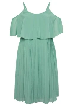 YOURS LONDON Curve Green Pleated Overlay Midi Dress 10 YOURS LONDON Curve Green Pleated Overlay Midi Dress -Luna Looks Zone ff027593 58a8 4e 162119 X