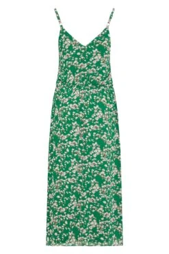 YOURS LONDON Curve Green Floral Print Ruffle Maxi Dress -Luna Looks Zone ffb60bb9 6007 4b 161126 BK